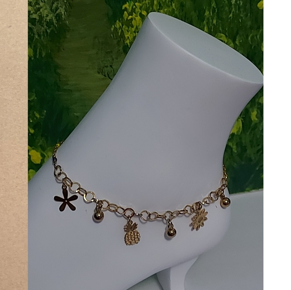 ANKLET ,18k Gold Plated - Picture 2 of 9